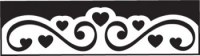 Perfo bordure SCROLL AND HEARTS - EK Success