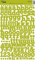 Stickers alphabet cardstock GLAZED GREEN - Jillibean