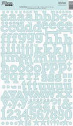 Stickers alphabet cardstock BOILED BLUE - Jillibean