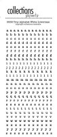 Planche alpha WHITE LOWERCASE BLANC - Collections elements