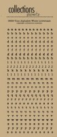 Planche alpha WHITE LOWERCASE KRAFT - Collections elements