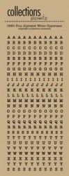 Planche alpha WHITE UPPERCASE KRAFT - Collections elements