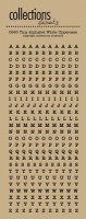 Planche alpha WHITE UPPERCASE KRAFT - Collections elements