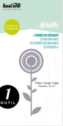 Forme de découpe (die) - Métaliks FLEUR AVEC TIGE - Kesi'art