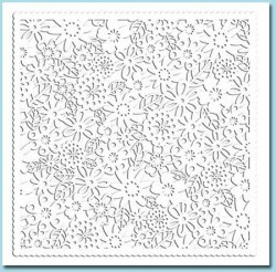 Papier ajouré White flowers - Creative imaginations