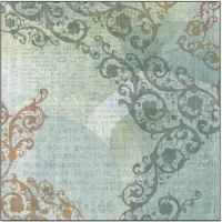 Blue scroll - Creative imaginations