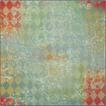 Harlequin scroll paper - Creative imaginations