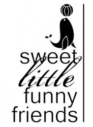 {Little winter circus}Tampon clear SWEET FUNNY FRIENDS - Pandore
