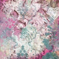 {Jubilee}Pink and teal collage - K&Company