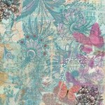 {Jubilee}Teals floral and butterflies - K&Company