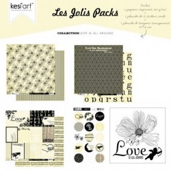 Joli pack LOVE IS ALL AROUND - Kesi'art