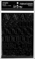 Chipboards alphabet JET GLOSSY - Heidi Swapp