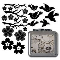 Chipboards Cherry Blossoms and birds - Maya road