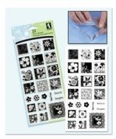 Tampons clear FLOWER GARDEN INCHIES -Inkadinkado