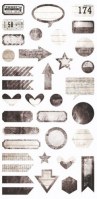 {Writer's block} Die cuts elements - 7 Dots studio