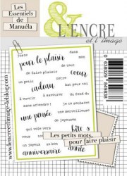 Tampons clear PETITS MOTS POUR FAIRE PLAISIR - L'encre et l'image