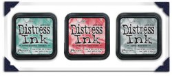 Set 3 DISTRESS INK Christmas