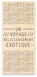 Tampon bois VOYAGE EXOTIQUE - Kesi'art