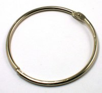1 anneau métal argenté 60 mm