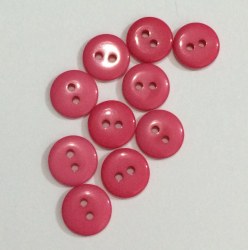 Lot 10 mini boutons ROSE PASTEQUE 1 cm - Kirecraft