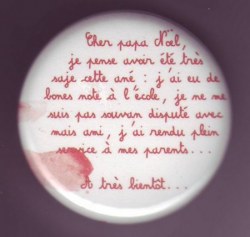 Badge LETTRE AU PERE NOEL 38 mm - Scrapinerie