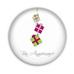 Badge BON ANNIVERSAIRE 38mm - Scrapinerie