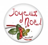 Badge JOYEUX NOEL 38mm - Scrapinerie