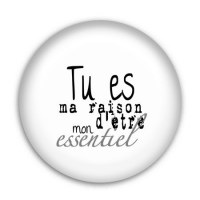 Badge RAISON D'ETRE 25mm - Scrapinerie