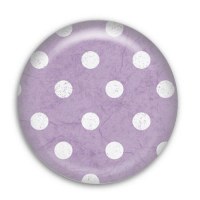 Badge POIS BLANC ET MAUVE 25mm - Scrapinerie