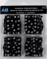 Chipboards alphabet STASS NOIRS - Amanda Blu