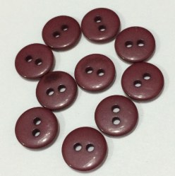 Lot 10 mini boutons BORDEAUX 1 cm - Kirecraft