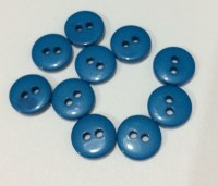 Lot 10 mini boutons BLEU MOYEN 1 cm - Kirecraft