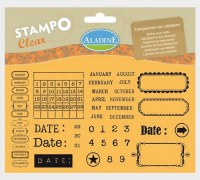 Tampons clear CALENDRIER - Aladine