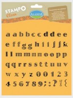 Tampons clear ALPHABET SIXTIES MINUSCULE - Aladine