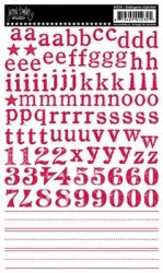 Rub-ons alphabet Kindergarten ROUGE - Jenni Bowlin