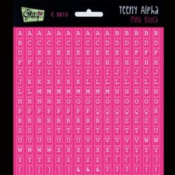 Stickers TEENY ALPHA PINK BLOCK - Glitz design