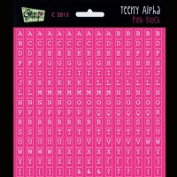 Stickers TEENY ALPHA PINK BLOCK - Glitz design