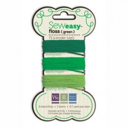 Fil à broder SEW EASY FLOSS GREEN