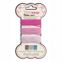 Fil à broder SEW EASY FLOSS PINK