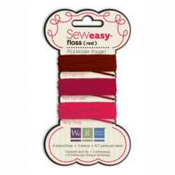 Fil à broder SEW EASY FLOSS RED