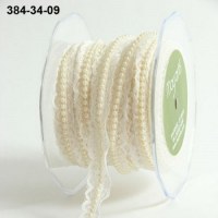 Ruban LACE PEARL CENTER IVORY - May arts
