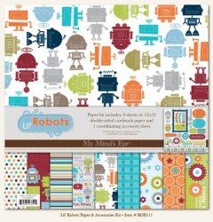 Kit papier Lil' robots - MME