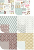 Bloc papiers 30x30 FROSTED BLUEGREEN - Tilda