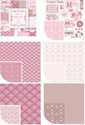 Bloc papiers 30x30 AUTUMN LILAC - Tilda