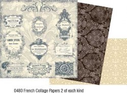 Kit 6 feuilles FRENCH EXTRAS - Collections elements