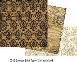 Kit 6 feuilles BAROQUE EXTRAS - Collections elements