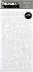 Thickers LAX GLITTER White - American Crafts