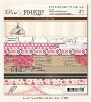 {Lost and found 2}Bloc papiers 15x15 cm BLUSH - MME