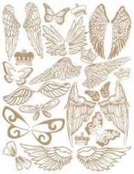 Rub-ons Ailes GOLD - Hambly