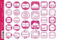 Stickers Quand tu es zen FRAMBOISE - Sultane